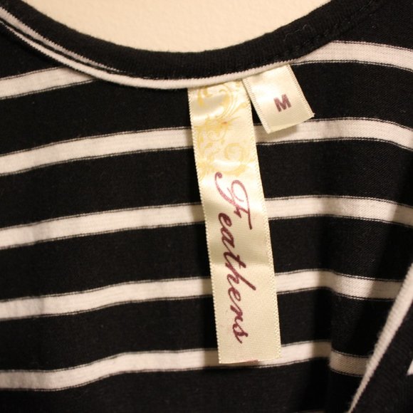 Vintage Striped Black & White Tank Dress - Picture 5 of 5